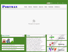 Tablet Screenshot of portmanqc.com